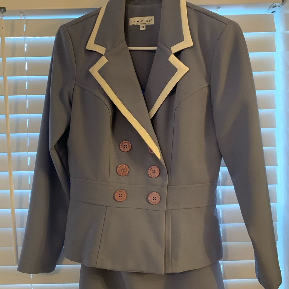 Lavender double breasted suit